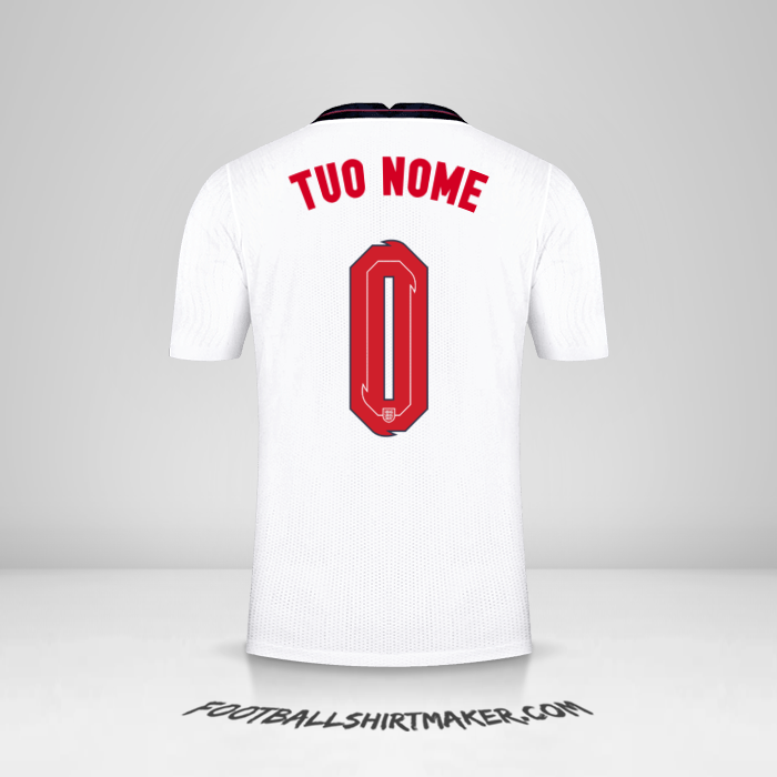 Maglia Inghilterra 2020/2021 -  tuo nome - 0