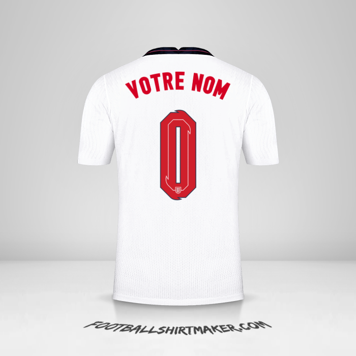 Maillot Angleterre 2020/2021 -  votre nom - 0
