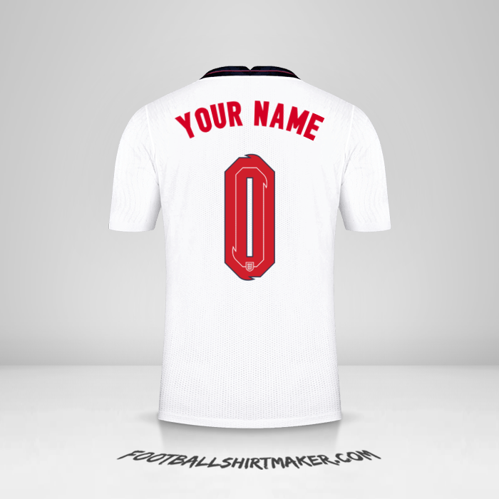 Jersey England 2020/2021 -  your name - 0
