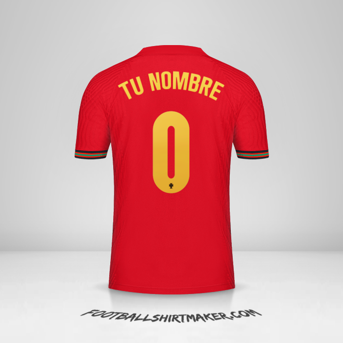 Camiseta Portugal 2020/2021 -  tu nombre - 0