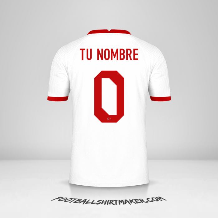 Camiseta Turquia 2020/2021 -  tu nombre - 0