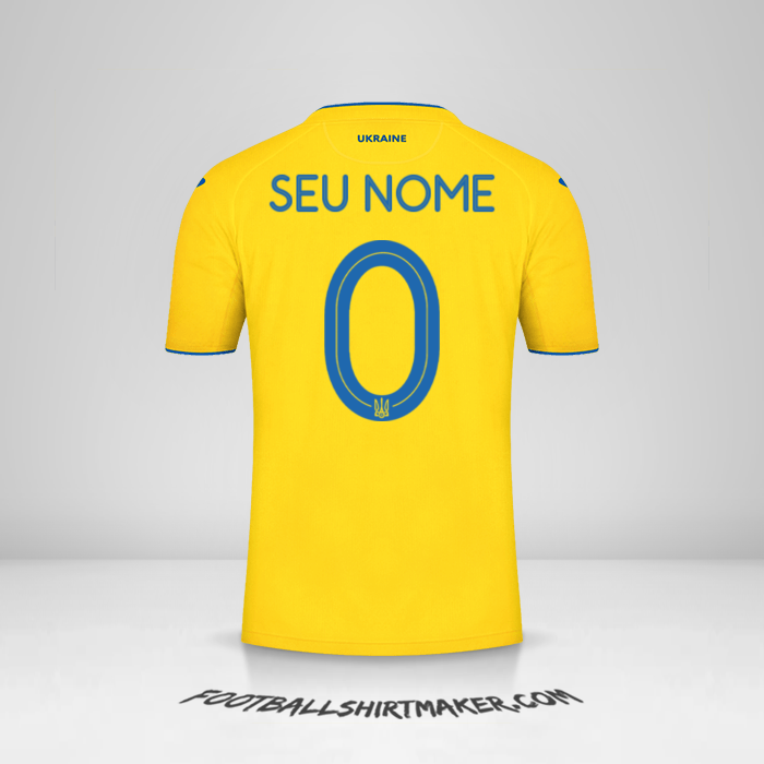 Camisa Ucrânia 2020 -  seu nome - 0