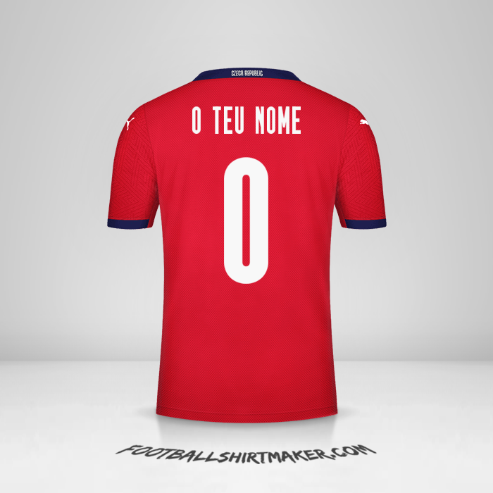 Camisola República Tcheca 2020/2021 -  o teu nome - 0