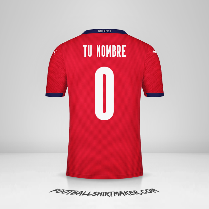 Camiseta República Checa 2020/2021 -  tu nombre - 0