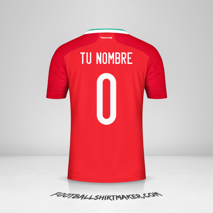 Jersey Hungría 2020/2021 -  tu nombre - 0