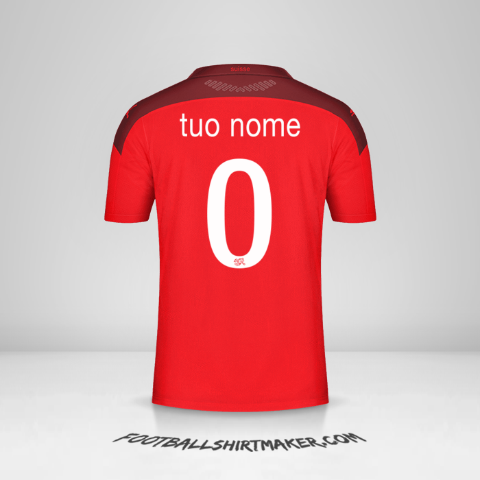 Maglia Svizzera 2020/2021 -  tuo nome - 0
