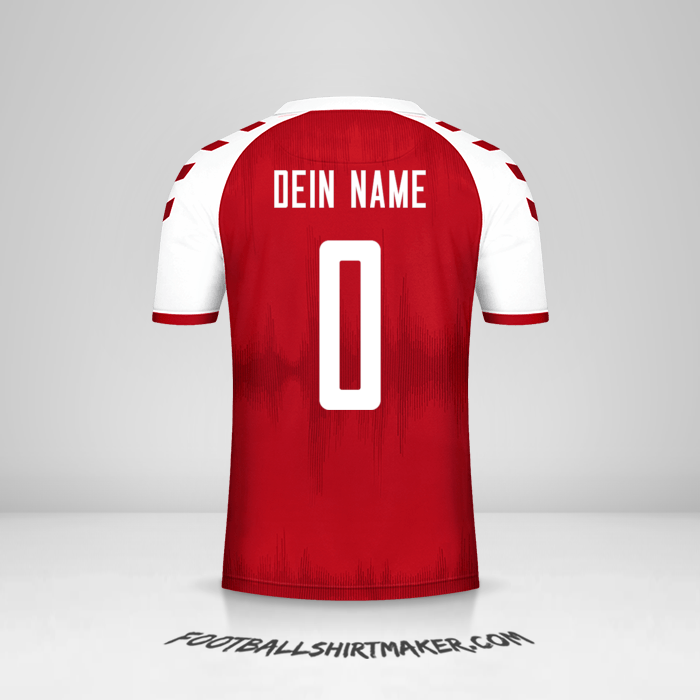 Trikot Dänemark 2021 -  dein name - 0