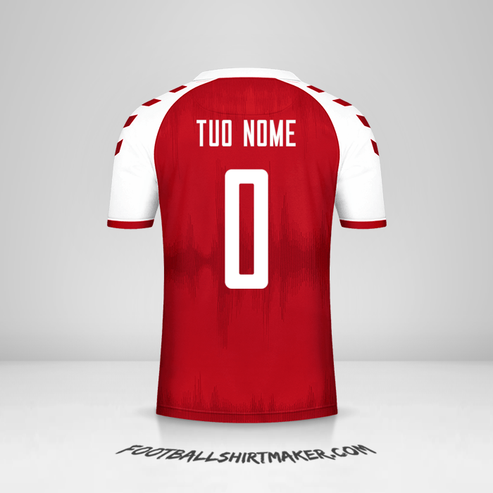 Maglia Danimarca 2021 -  tuo nome - 0