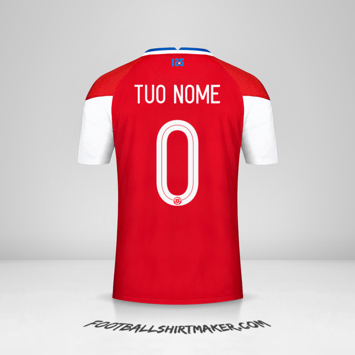 Maglia Cile 2020/2021 -  tuo nome - 0