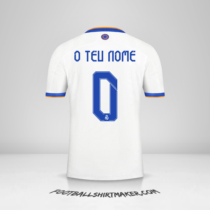 Camisola Real Madrid CF Cup 2021/2022 -  o teu nome - 0
