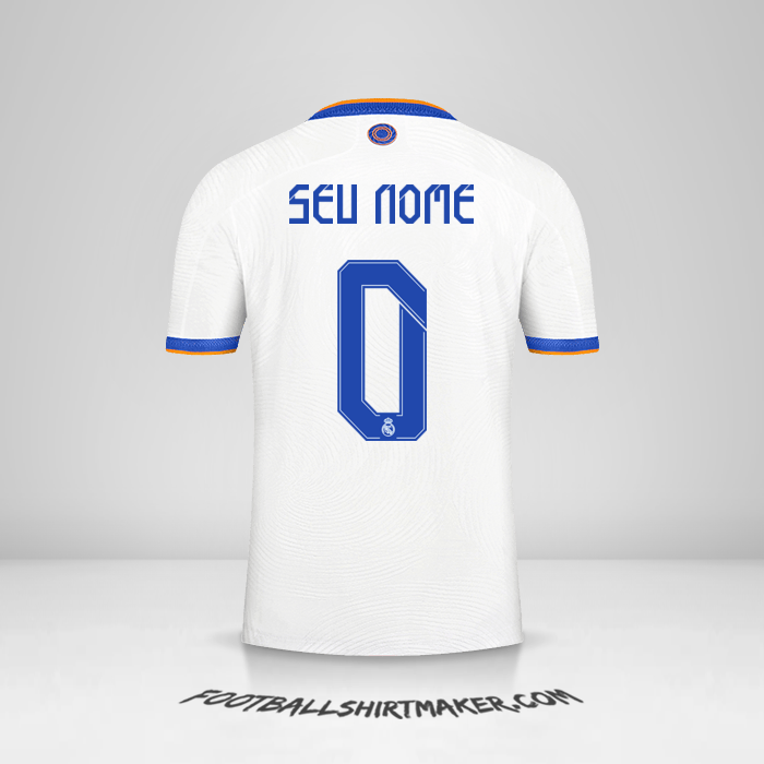 Camisa Real Madrid CF 2021/2022 Cup -  seu nome - 0