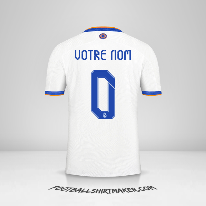 Maillot Real Madrid CF Cup 2021/2022 -  votre nom - 0