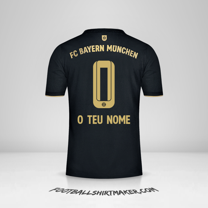 Camisola FC Bayern Munchen 2021/2022 II -  o teu nome - 0