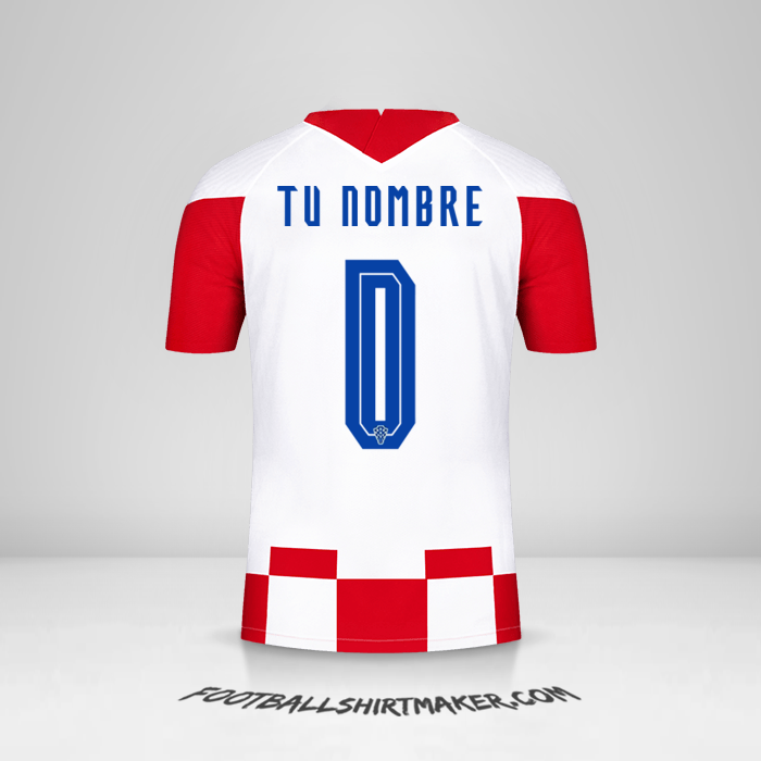 Jersey Croacia 2020/2021 -  tu nombre - 0
