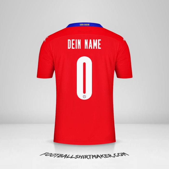 Trikot Paraguay 2020/2021 -  dein name - 0