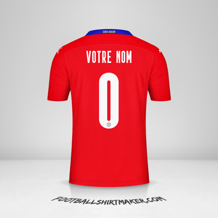 Maillot Paraguay 2020/2021 -  votre nom - 0