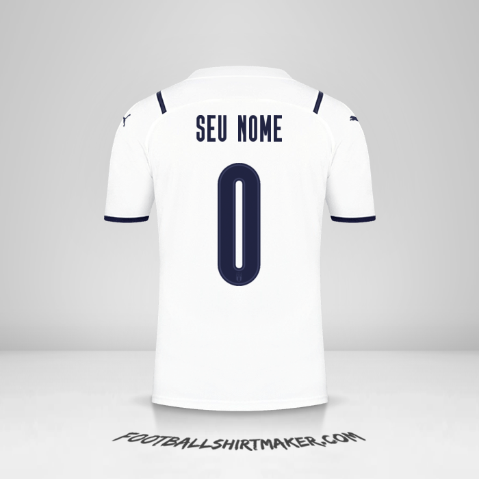 Camisa Itália 2021 II -  seu nome - 0