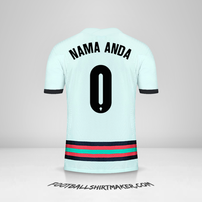 Jersey Portugal 2020/2021 II -  nama anda - 0