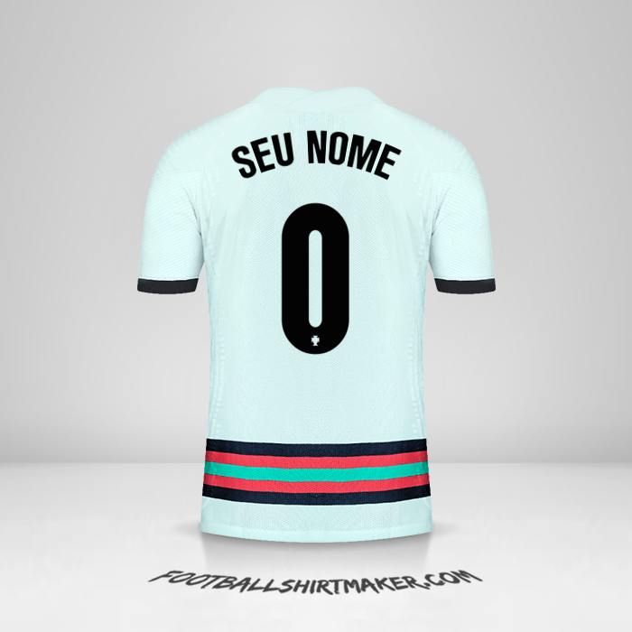 Camisa Portugal 2020/2021 II -  seu nome - 0