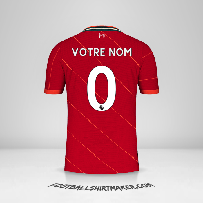 Maillot Liverpool FC 2021/2022 -  votre nom - 0