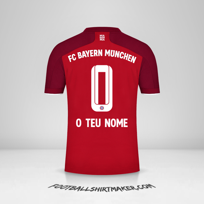 Camisola FC Bayern Munchen 2021/2022 -  o teu nome - 0