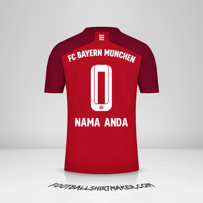 Jersey FC Bayern Munchen 2021/2022 -  nama anda - 0