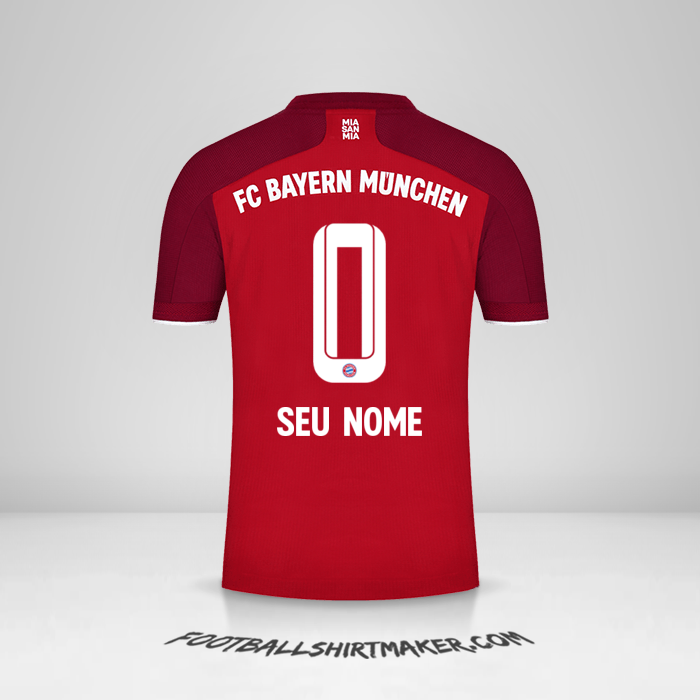Camisa FC Bayern Munchen 2021/2022 -  seu nome - 0