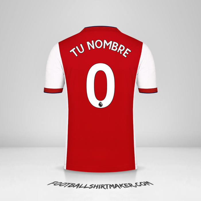 Camiseta Arsenal 2021/2022 -  tu nombre - 0