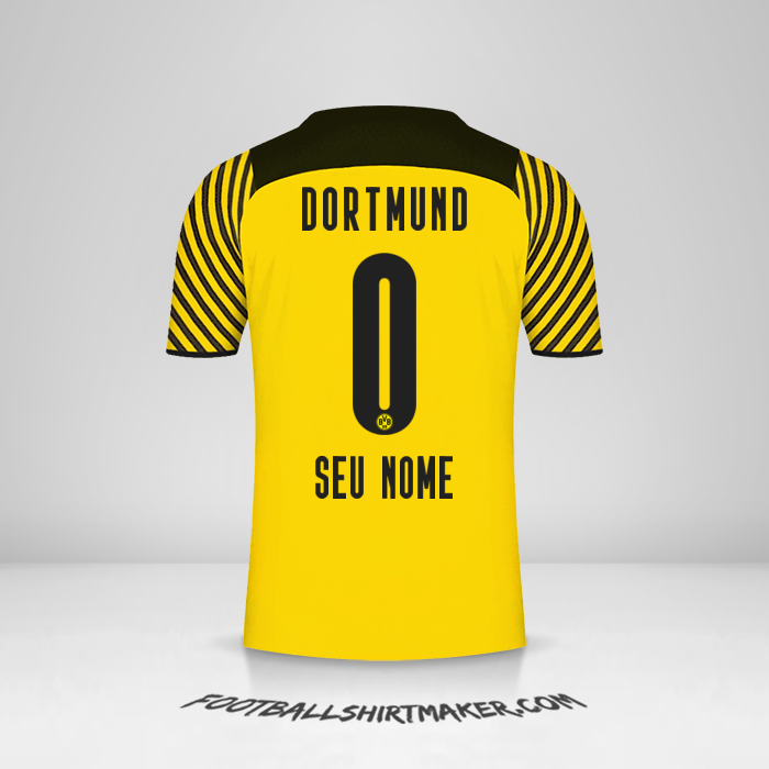 Camisa Borussia Dortmund 2021/2022 -  seu nome - 0