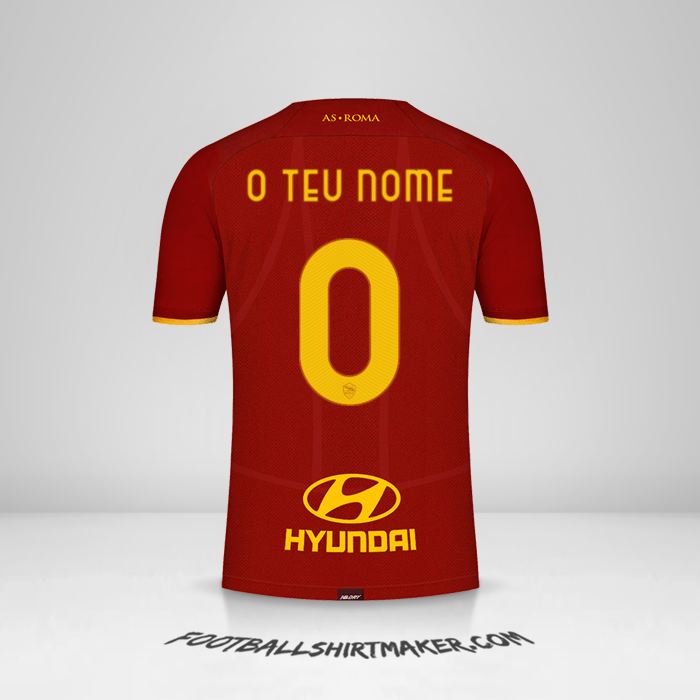 Camisola AS Roma 2021/2022 -  o teu nome - 0