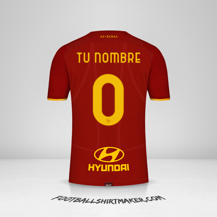 Camiseta AS Roma 2021/2022 -  tu nombre - 0