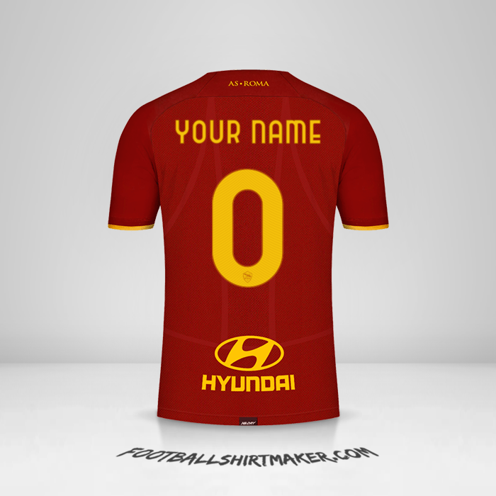Shirt AS Roma 2021/2022 -  your name - 0