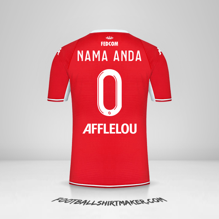 Jersey As Monaco 2021/2022 -  nama anda - 0