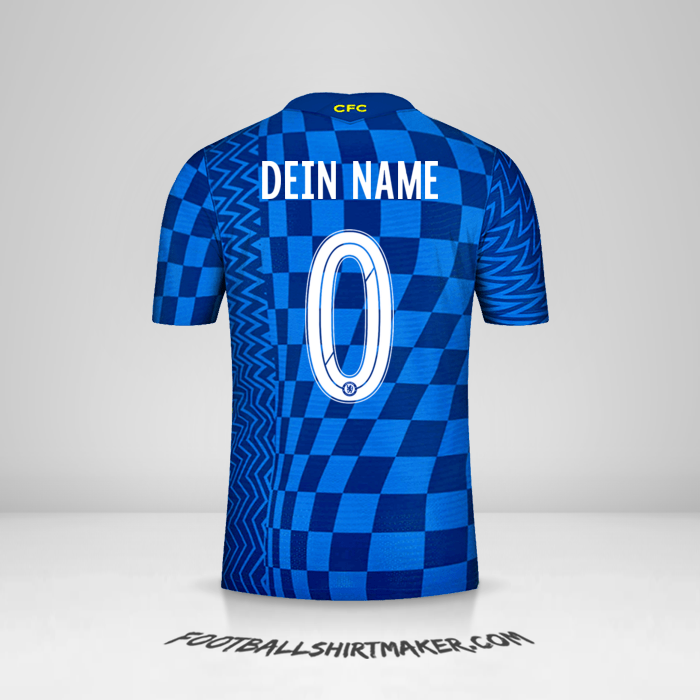 Trikot Chelsea 2021/2022 Cup -  dein name - 0
