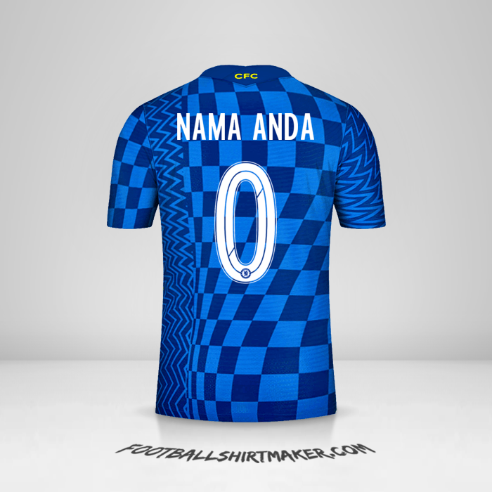 Jersey Chelsea 2021/2022 Cup -  nama anda - 0
