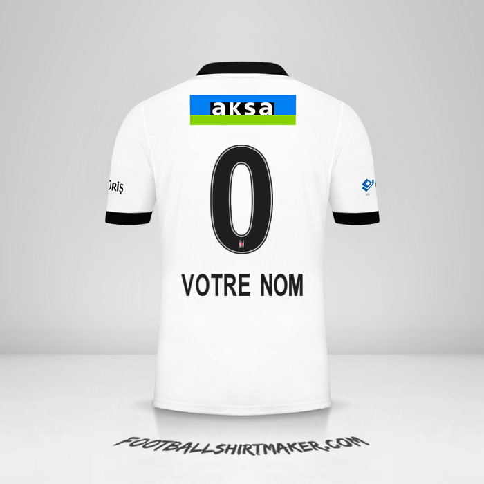 Maillot Besiktas JK 2021/2022 -  votre nom - 0