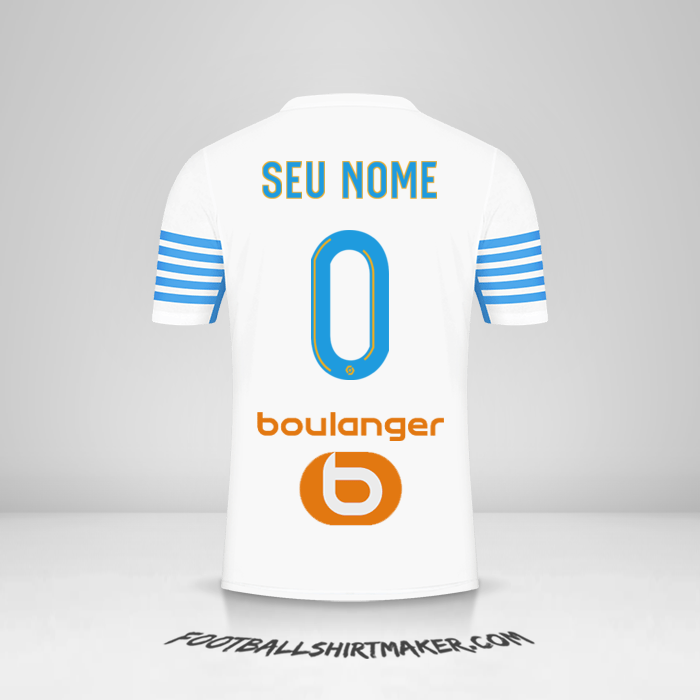 Camisa Olympique de Marseille 2021/2022 -  seu nome - 0
