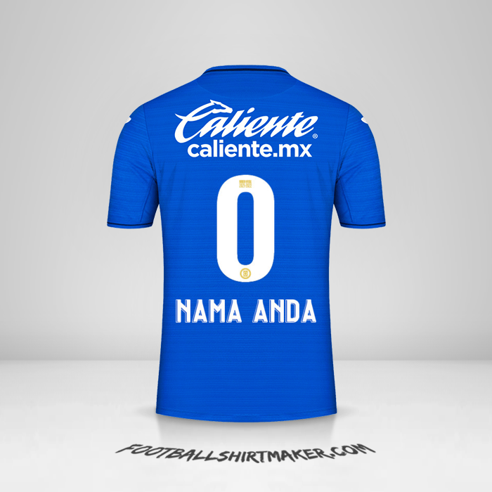 Jersey Cruz Azul 2021/2022 -  nama anda - 0