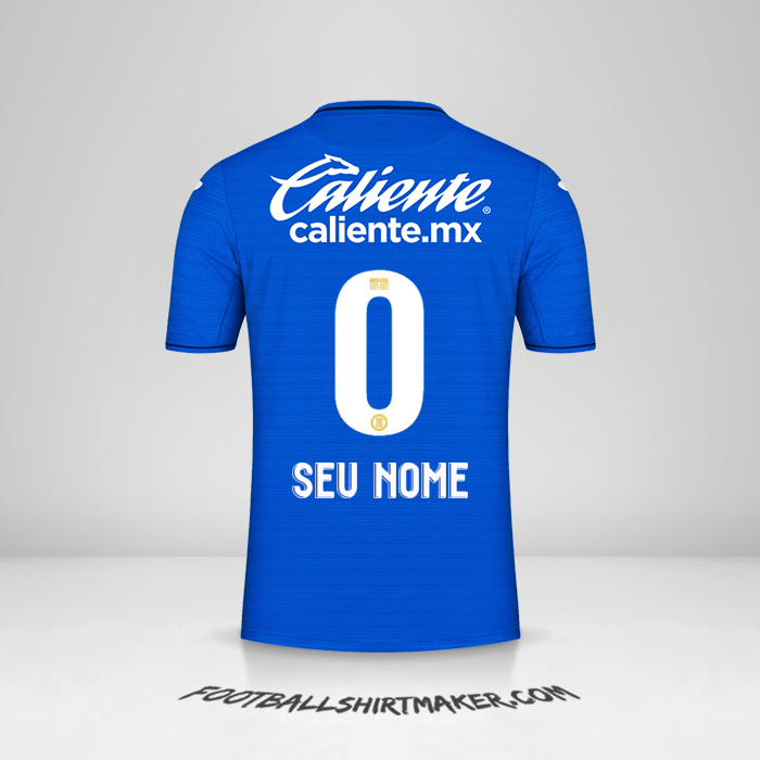 Camisa Cruz Azul 2021/2022 -  seu nome - 0