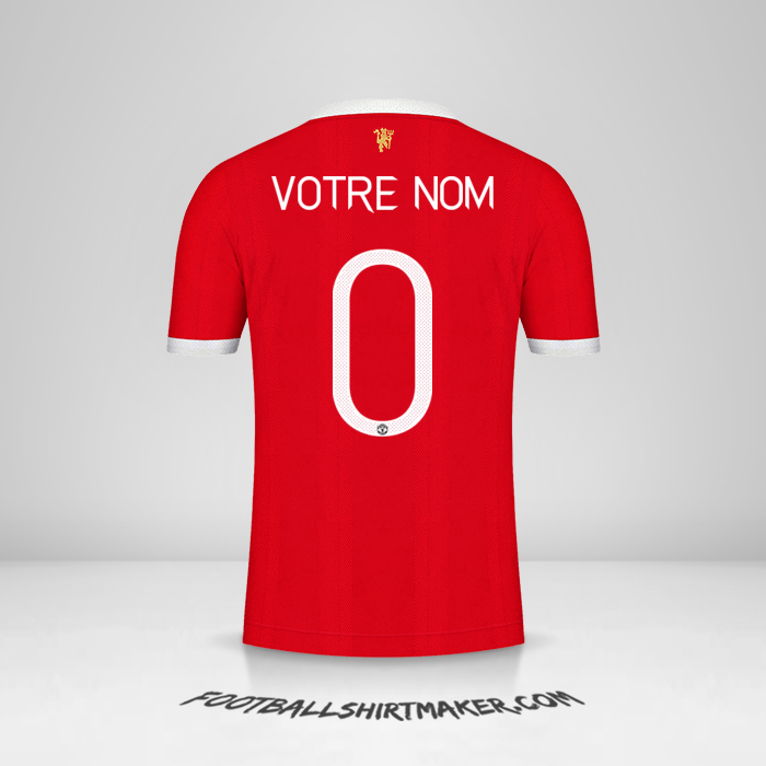 Maillot Manchester United 2021/2022 Cup -  votre nom - 0