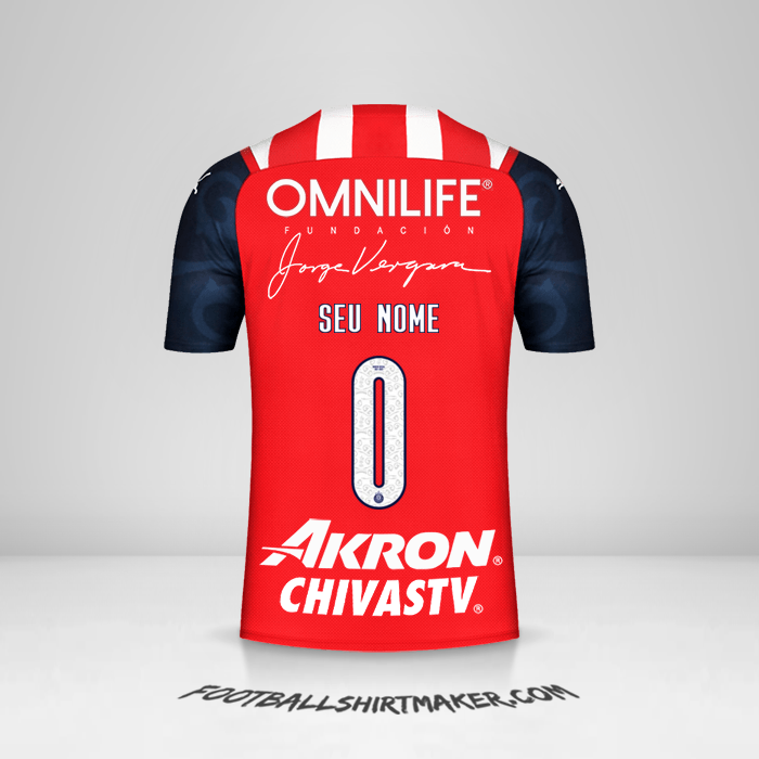 Camisa Guadalajara 2021/2022 -  seu nome - 0
