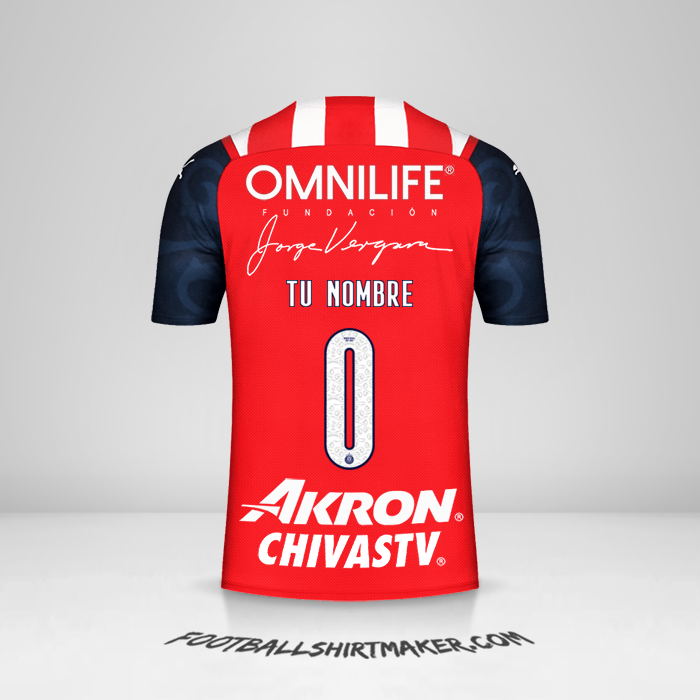 Jersey Guadalajara 2021/2022 -  tu nombre - 0