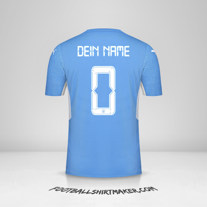 Trikot Manchester City 2021/2022 Cup -  dein name - 0