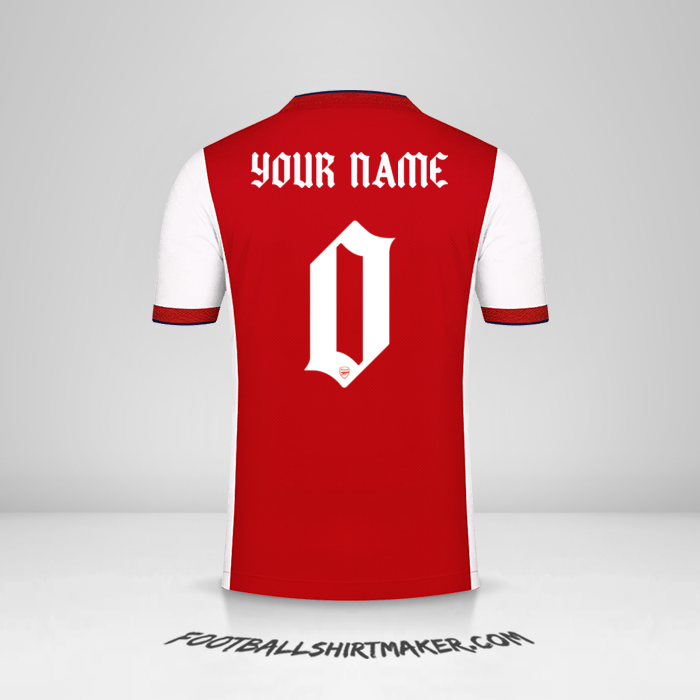Shirt Arsenal Cup 2021/2022 -  your name - 0
