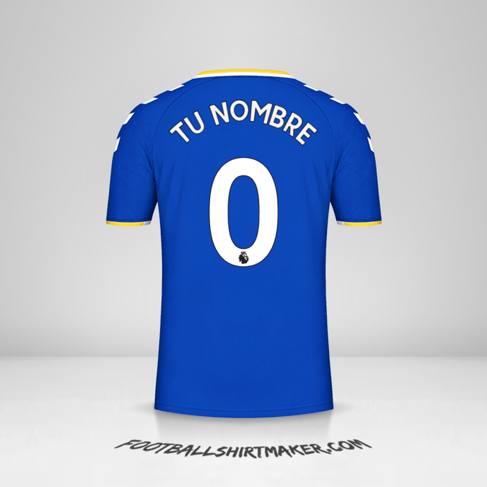 Camiseta Everton FC 2021/2022 -  tu nombre - 0