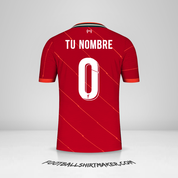 Jersey Liverpool FC 2021/2022 Cup -  tu nombre - 0