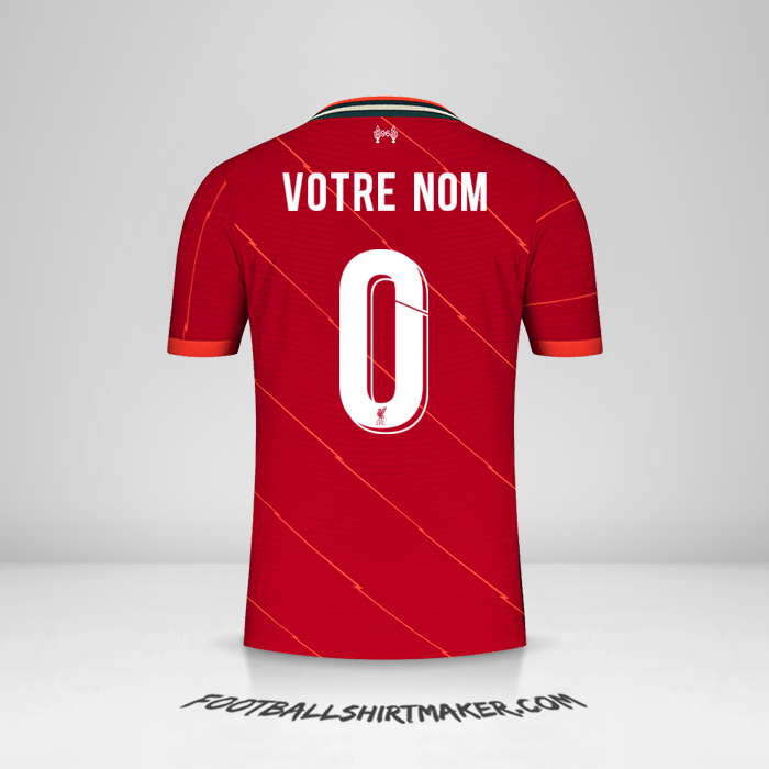 Maillot Liverpool FC 2021/2022 Cup -  votre nom - 0