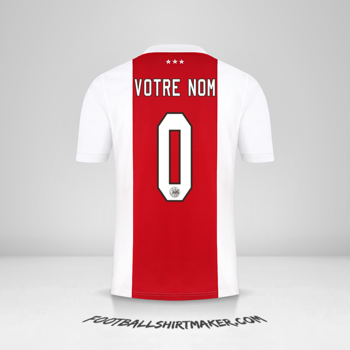 Maillot AFC Ajax 2021/2022 -  votre nom - 0