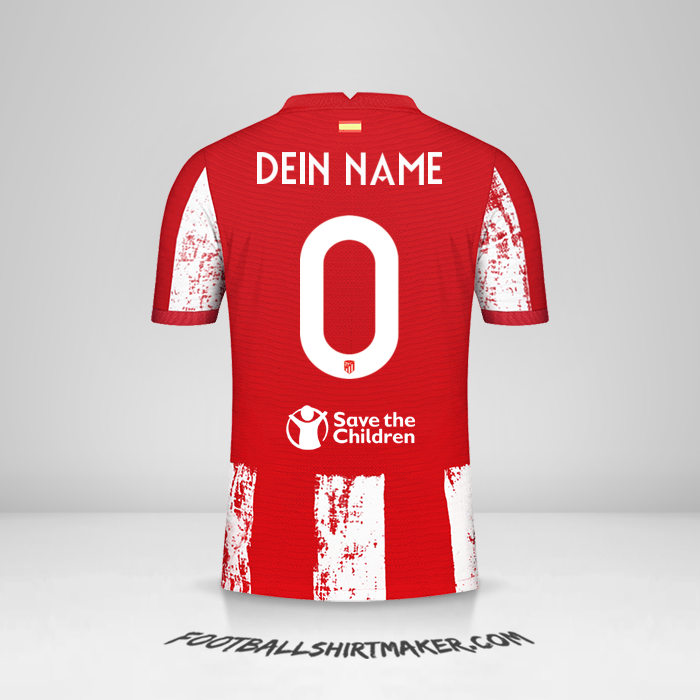 Trikot Atletico Madrid Cup 2021/2022 -  dein name - 0