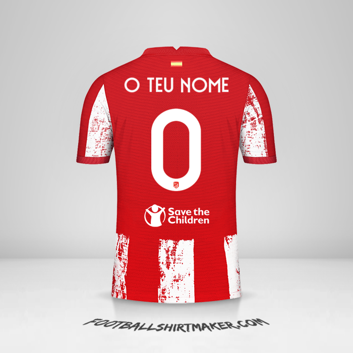 Camisola Atletico Madrid Cup 2021/2022 -  o teu nome - 0